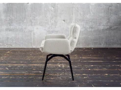 Silla - blanco tela tejida - BARO