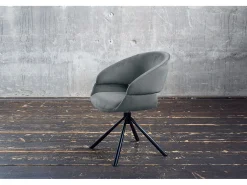 Silla - Gris terciopelo - LARA