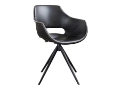Silla - Negro cuero sintético - ZAJA