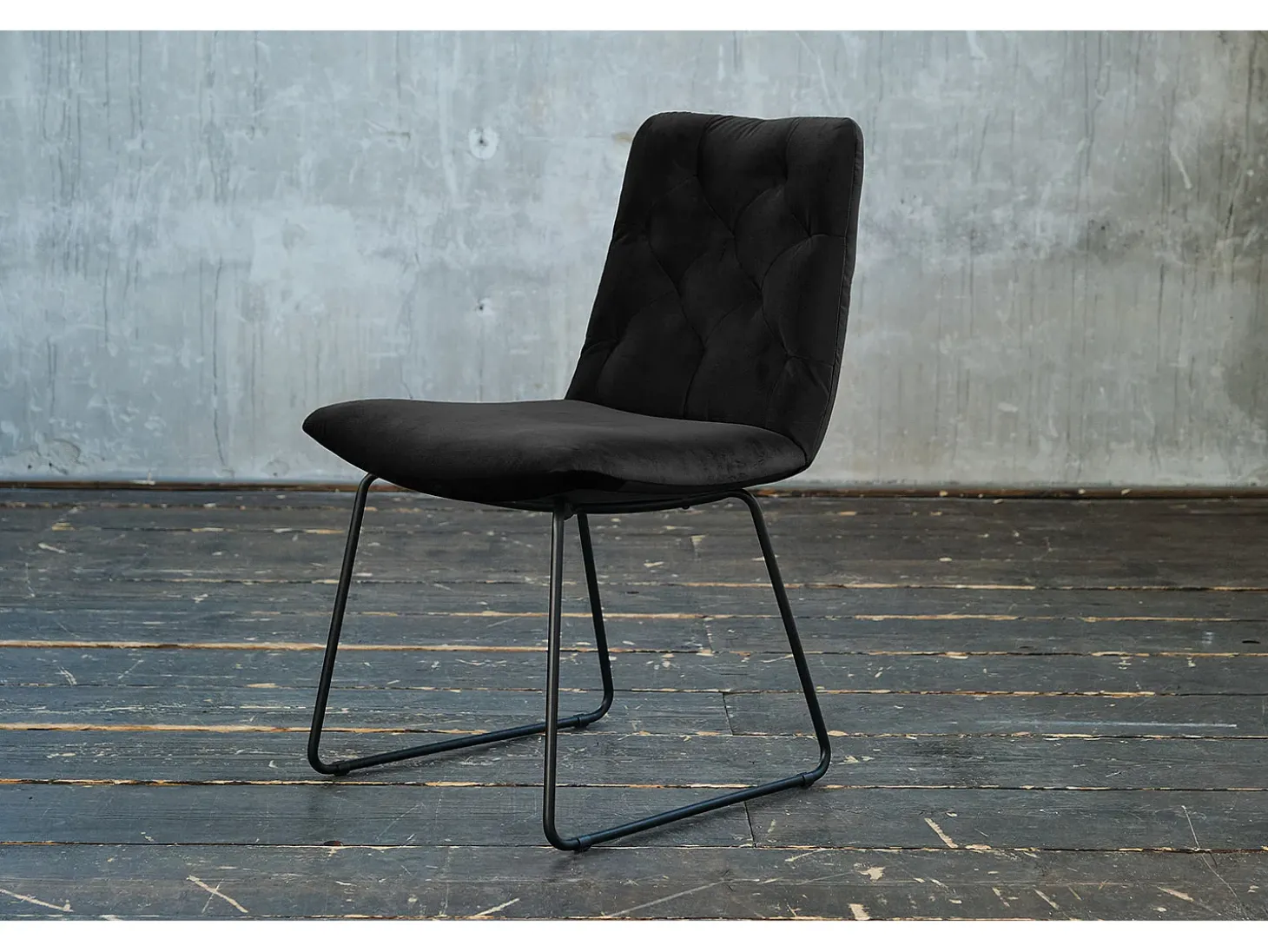 Silla - Negro terciopelo - CHARME