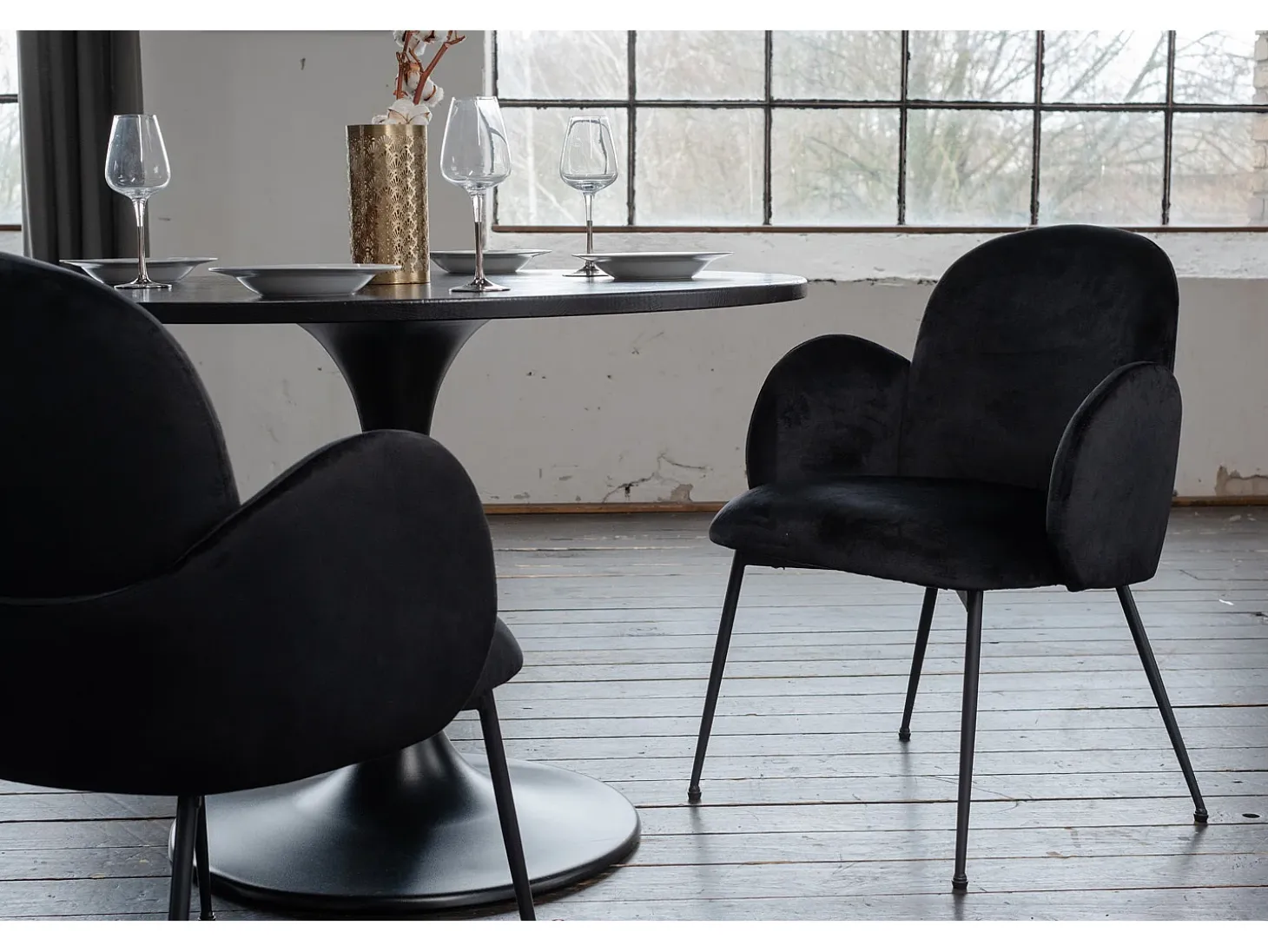 Silla - Negro terciopelo - DEON