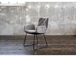 Silla - plata terciopelo - NEW CHARME