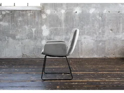 Silla - plata terciopelo - NEW CHARME