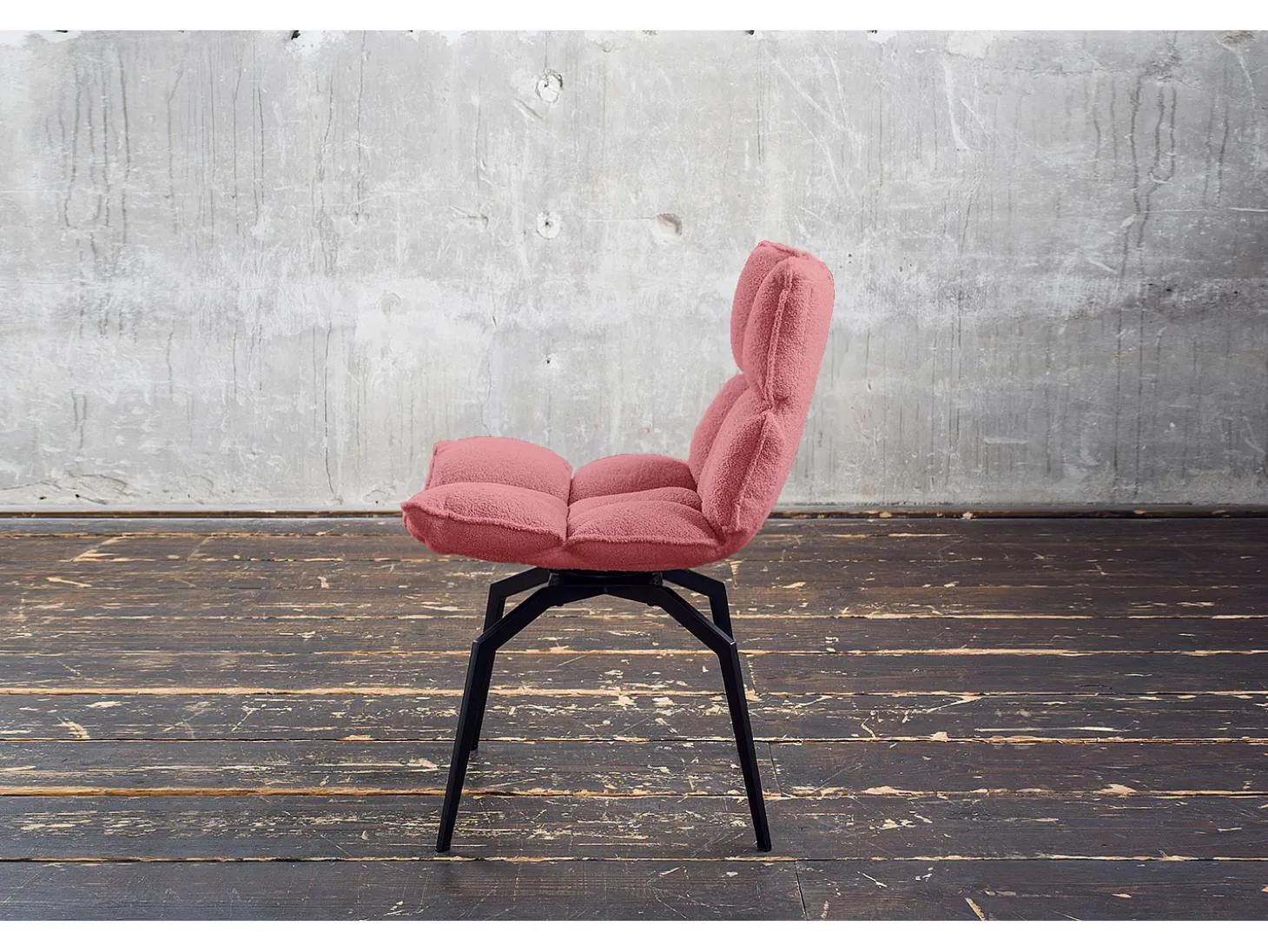 Silla - Rosa tela tejida - BARO