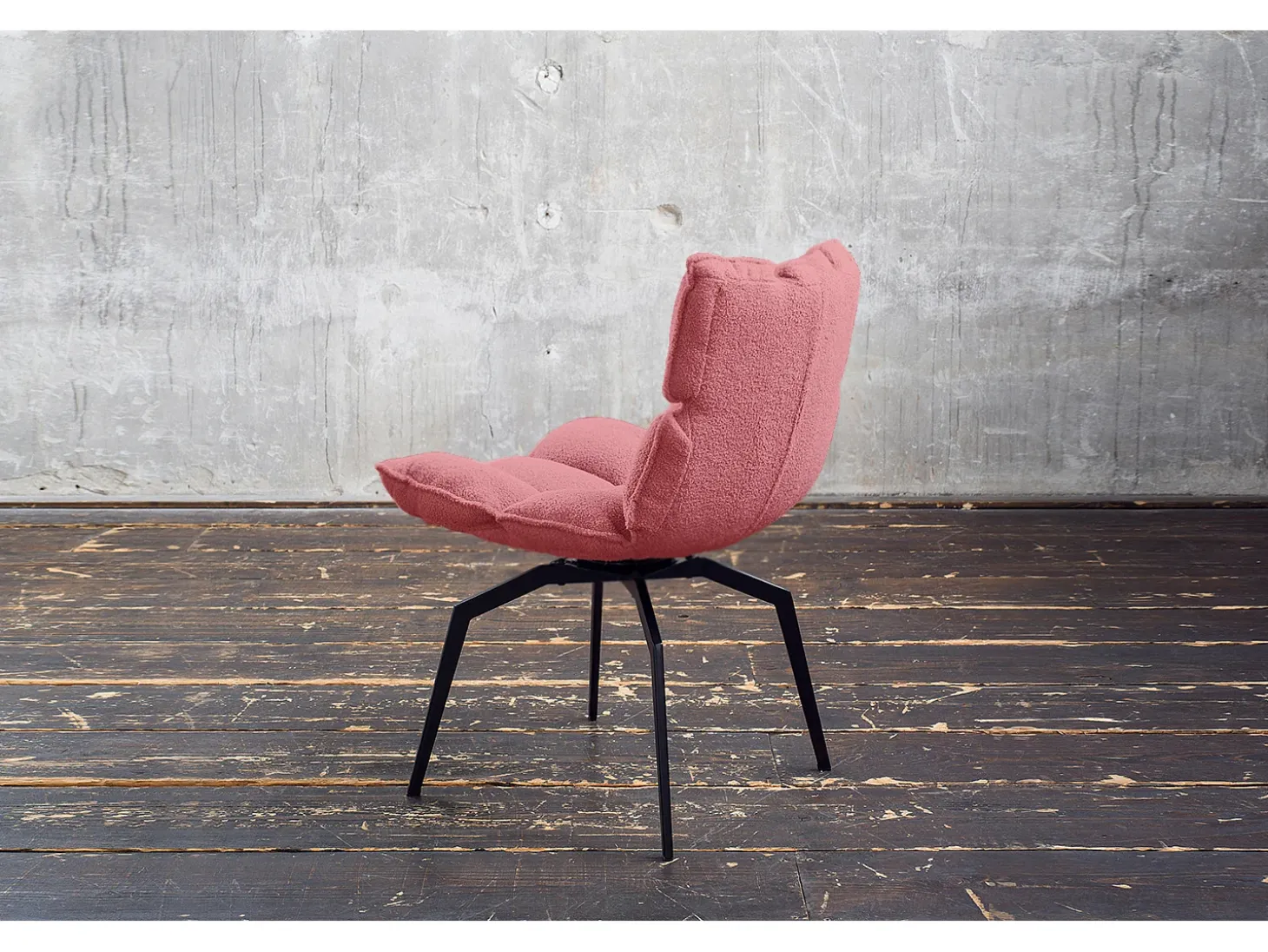 Silla - Rosa tela tejida - BARO