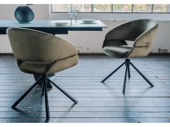 Silla - verde oscuro terciopelo - LARA
