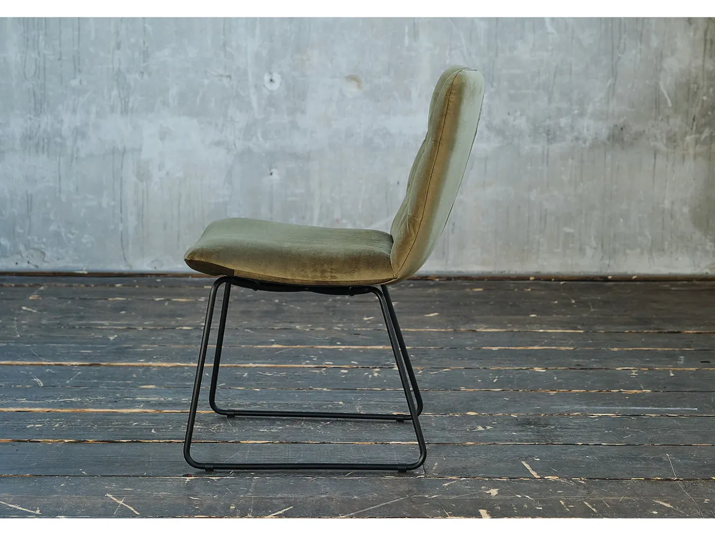 Silla - verde oscuro terciopelo - CHARME