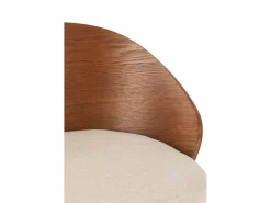Silla alta de bar LONE: diseño elegante y comodidad garantizada-Color Marrón