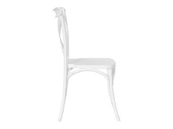 Silla apilable Sprint en forma de cruz de polipropileno blanco x6