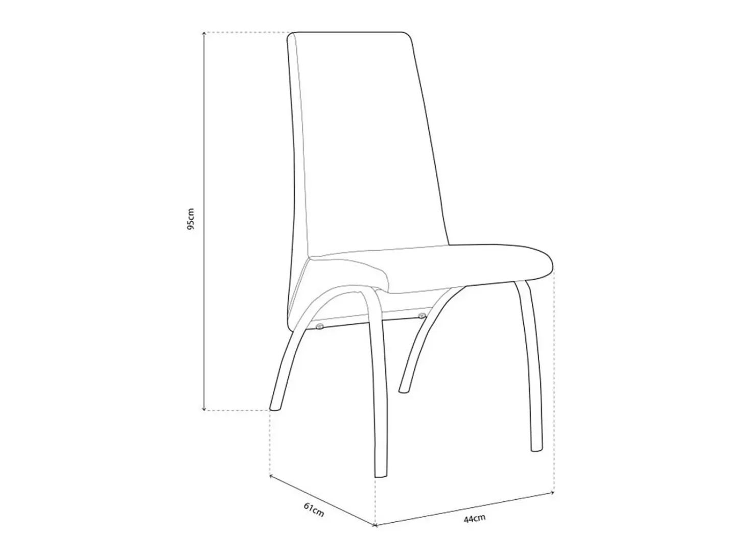 Silla Aroa tela jarama marengo 95x44x51 cm
