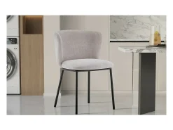 Silla 'ARTHUS' Tela Beige, dimensiones H76 x L52 x P54, ideal para tu cocina o comedor.