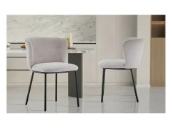 Silla 'ARTHUS' Tela Beige, dimensiones H76 x L52 x P54, ideal para tu cocina o comedor.