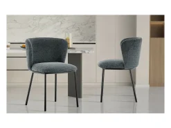 Silla 'ARTHUS' Tela Gris oscuro, dimensiones H76 x L52 x P54, ideal para tu cocina o comedor.