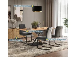 Silla basculante antracita 49x63.5x95.5 eleganza