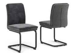 Silla basculante antracita 49x63.5x95.5 eleganza