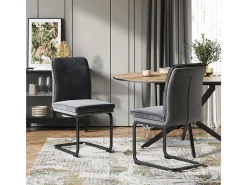 Silla basculante antracita 49x63.5x95.5 eleganza