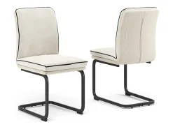 Silla basculante beige 49x63.5x95.5 eleganza