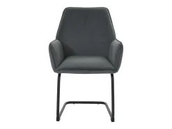 Silla basculante MCW-G67 (juego de 6), gris oscuro