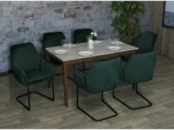 Silla basculante MCW-G67 (juego de 6), verde