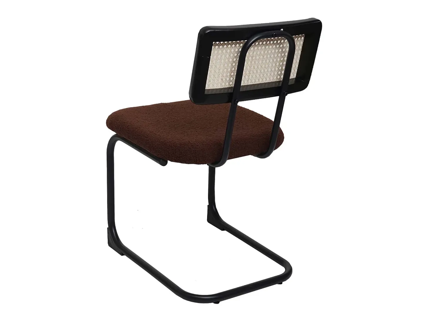 Silla basculante MCW-K88 (juego de 2), Tela/Textil marrón