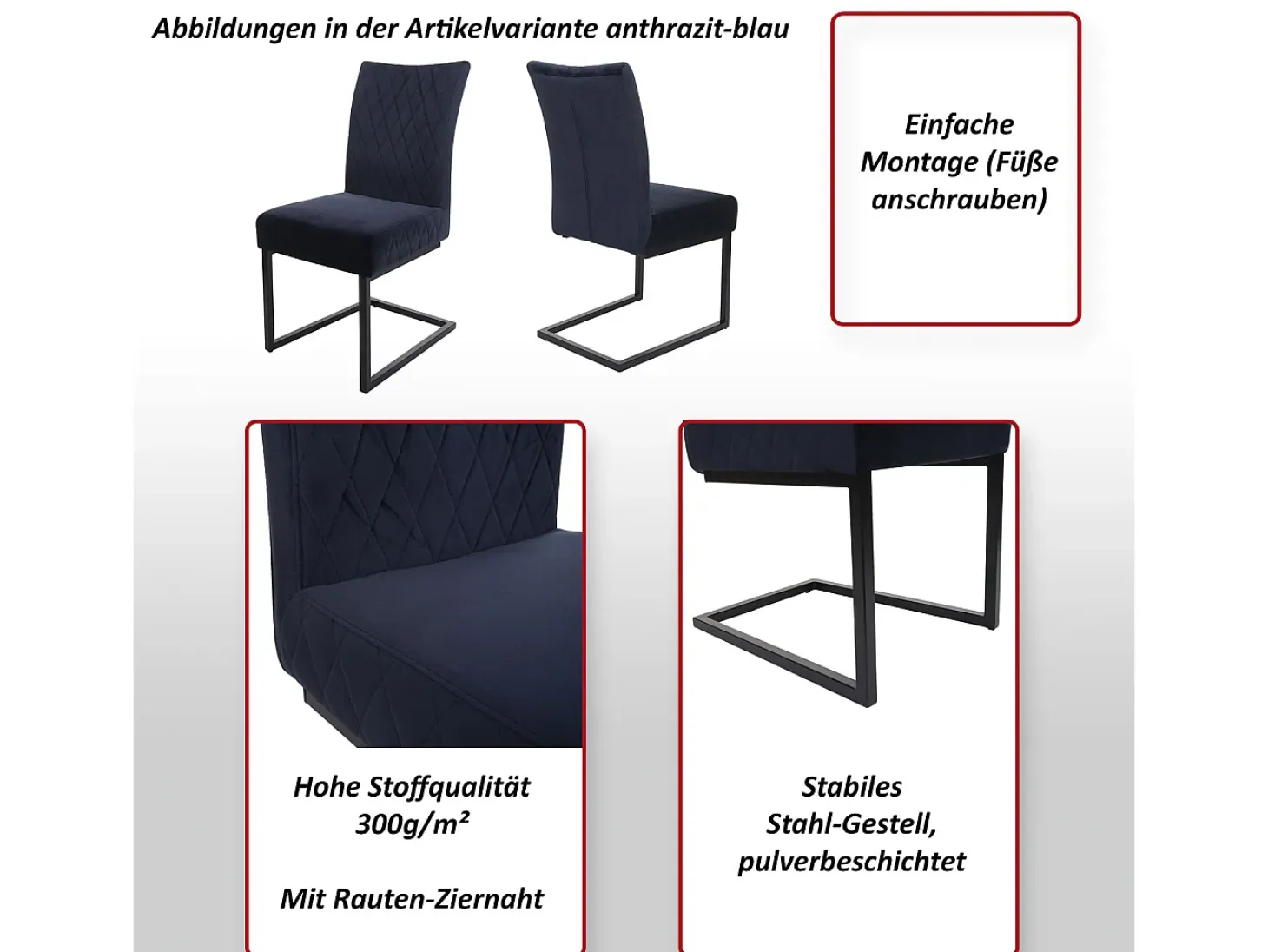 Silla basculante MCW-L15 (juego de 2), verde