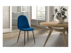 Silla 'Boï' Terciopelo Azul Oscuro