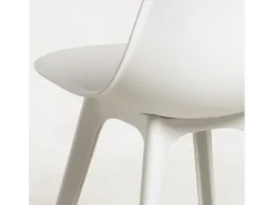 Silla Brink de polipropileno blanco - Juego de 2