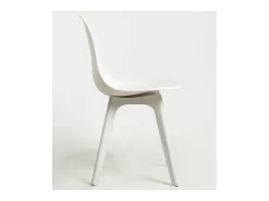 Silla Brink de polipropileno blanco - Juego de 2