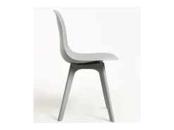 Silla Brink de polipropileno gris - Juego de 2