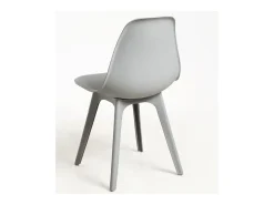 Silla Brink de polipropileno gris - Juego de 2