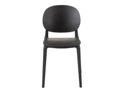 Silla básica de plástico negro Lola L 46 cm