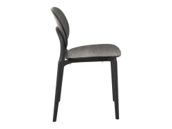 Silla básica de plástico negro Lola L 46 cm