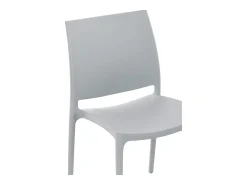 Silla Celine apilable blanco 78,5x38x49 cm