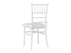 Silla Chiavari blanca modelo reforzado con innovador cojín antideslizante