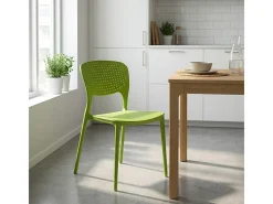 Silla cocina bar polipropileno apilable exterior interior Garden Giulietta - Verde