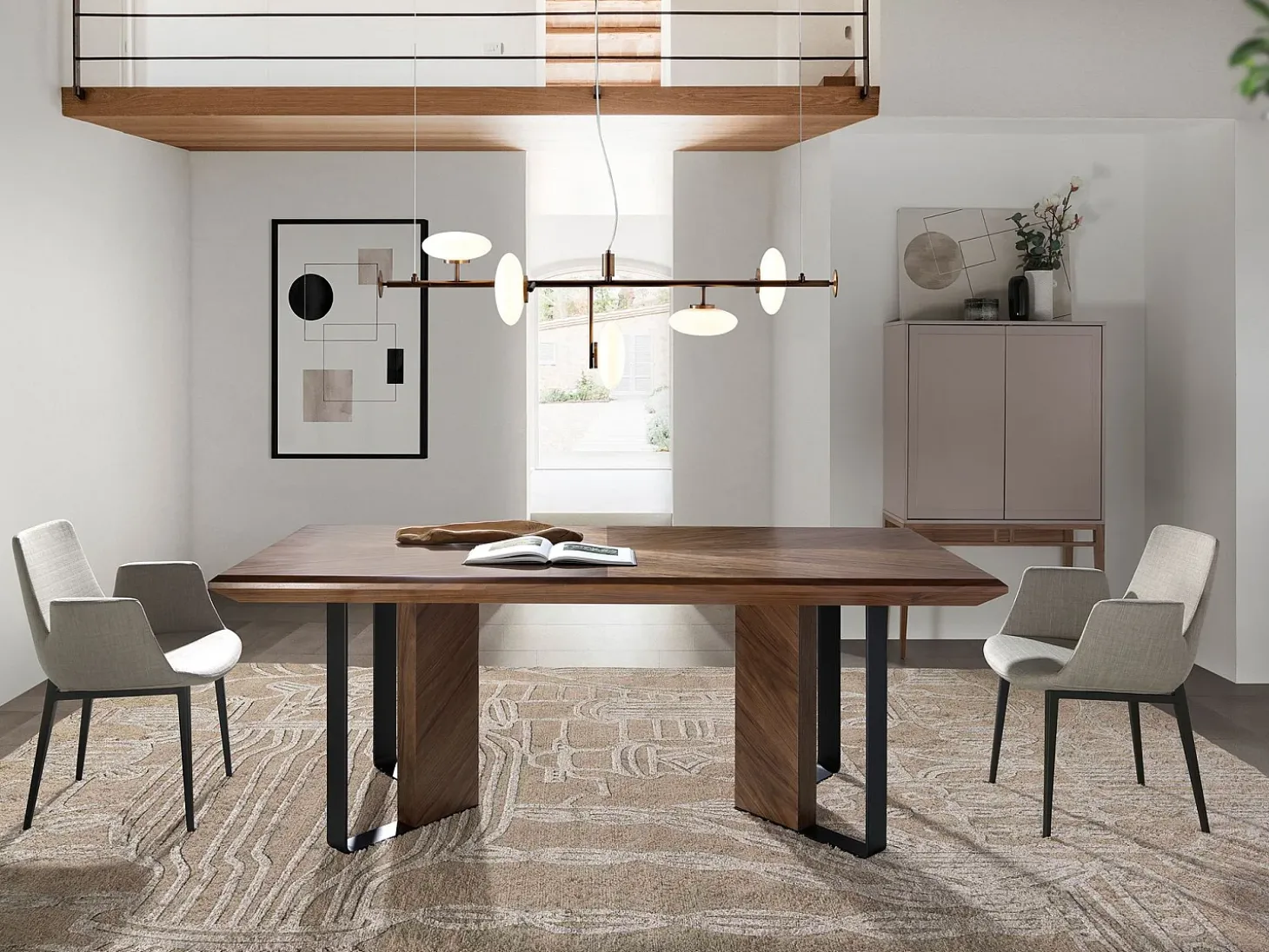 Silla comedor tapizada tela 4002 ANGEL CERDA