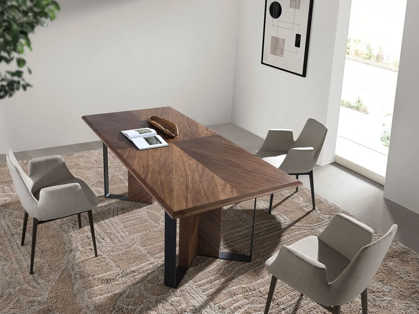 Silla comedor tapizada tela 4002 ANGEL CERDA