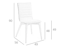 Silla comedor tapizada tela 4031 ANGEL CERDA