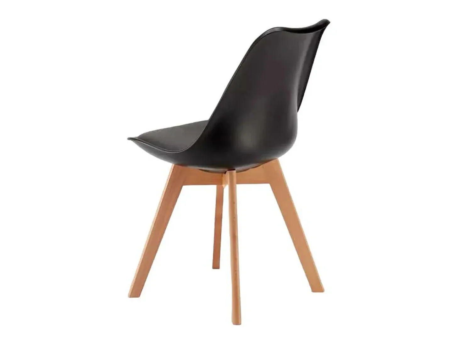 silla con cojín de diseño nórdico nordica Goblet para bar y cocina - Negro