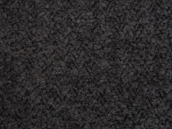 Silla con reposabrazos en tela bouclé y madera de hevea - Blanco y negro - LIVELIA