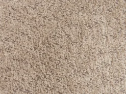 Silla con reposabrazos en tela bouclé y madera de hevea negra - Topo - NORETI