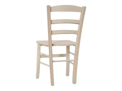 Silla de campo con asiento de madera maciza cruda para pintar