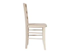 Silla de campo con asiento de madera maciza cruda para pintar