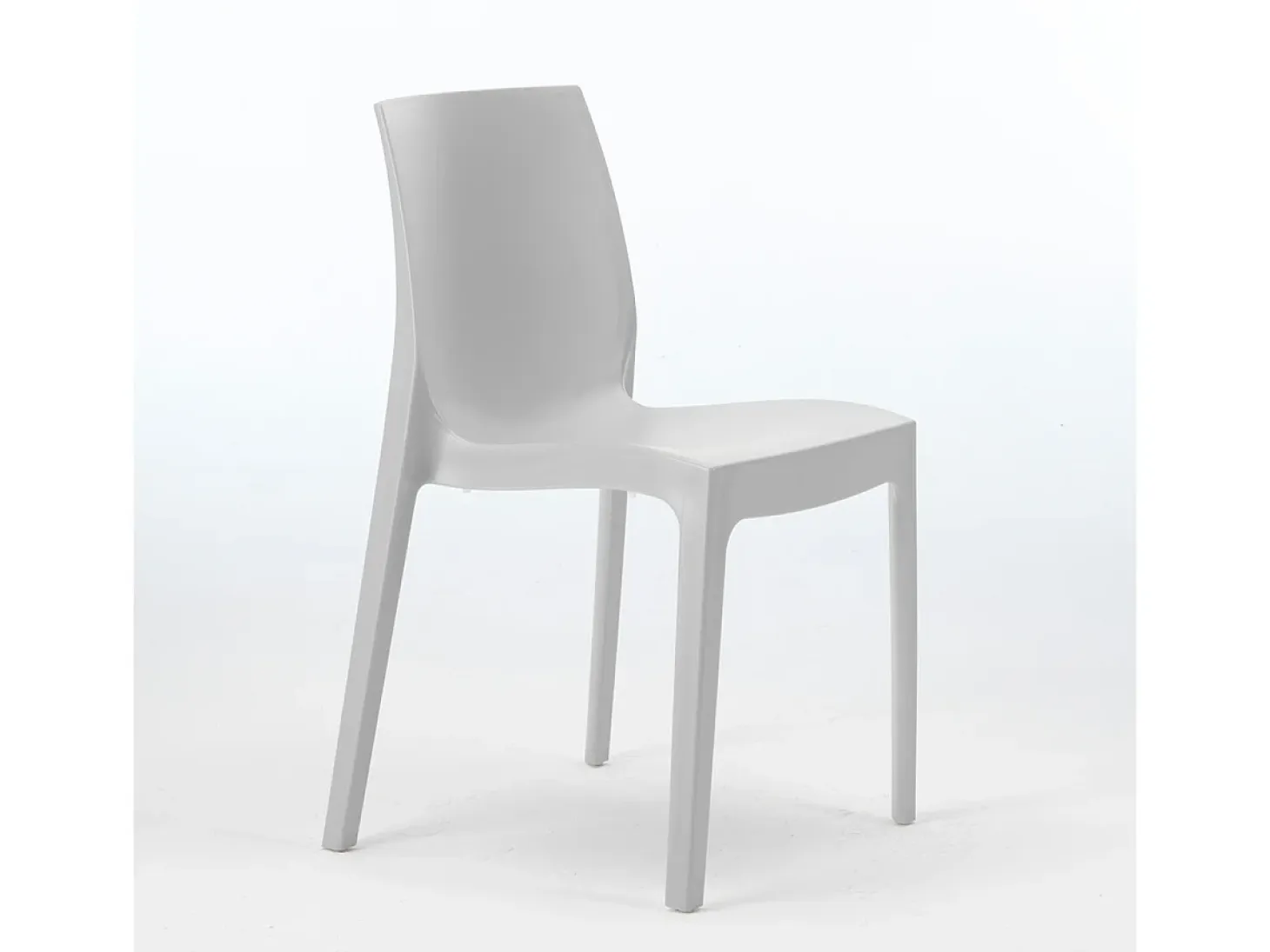 Silla de cocina Apilable de Polipropileno Rome Grand Soleil - Gris