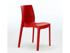Silla de cocina Apilable de Polipropileno Rome Grand Soleil - Rojo