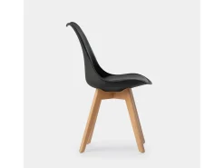 Silla de cocina de Plástico Negro 82 x 48- Kler