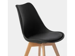 Silla de cocina de Plástico Negro 82 x 48- Kler