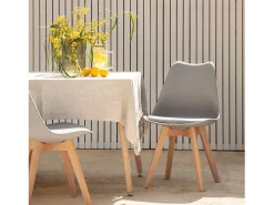 Silla de cocina de Plástico Gris 82 x 48- Kler