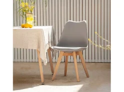 Silla de cocina de Plástico Gris 82 x 48- Kler