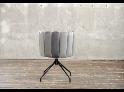 Silla de comedor - Gris terciopelo - JADA